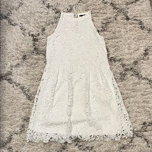 Zara crochet lace dress. White dress. US womens size xs. Pre-owned.